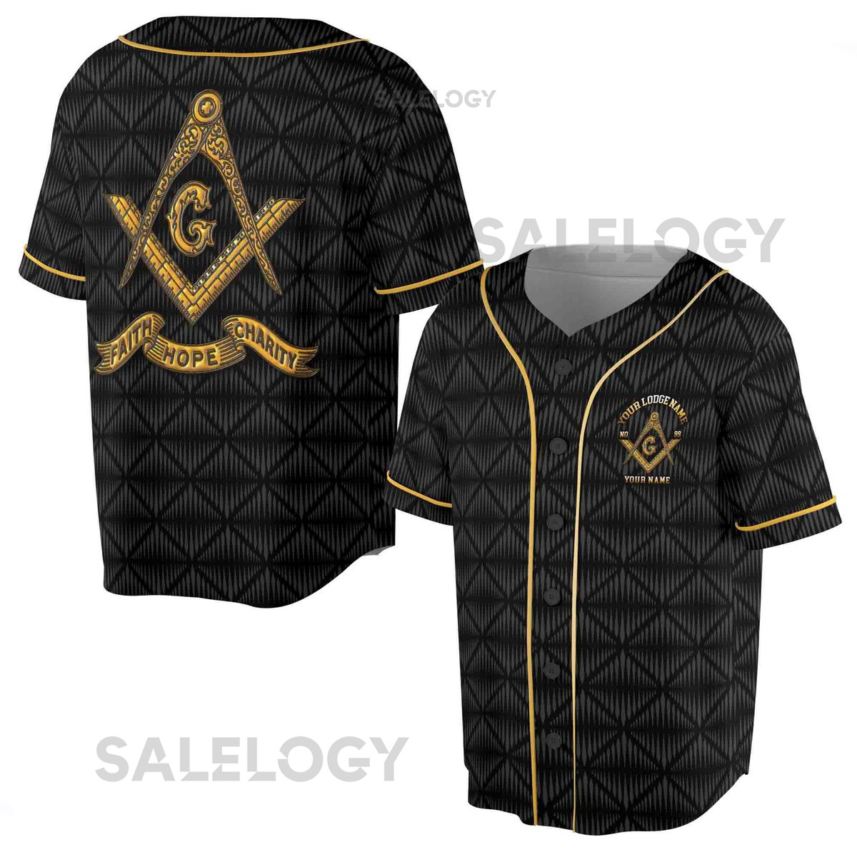 Personalized Master Mason Freemasonry Baseball Jersey S-5XL_96