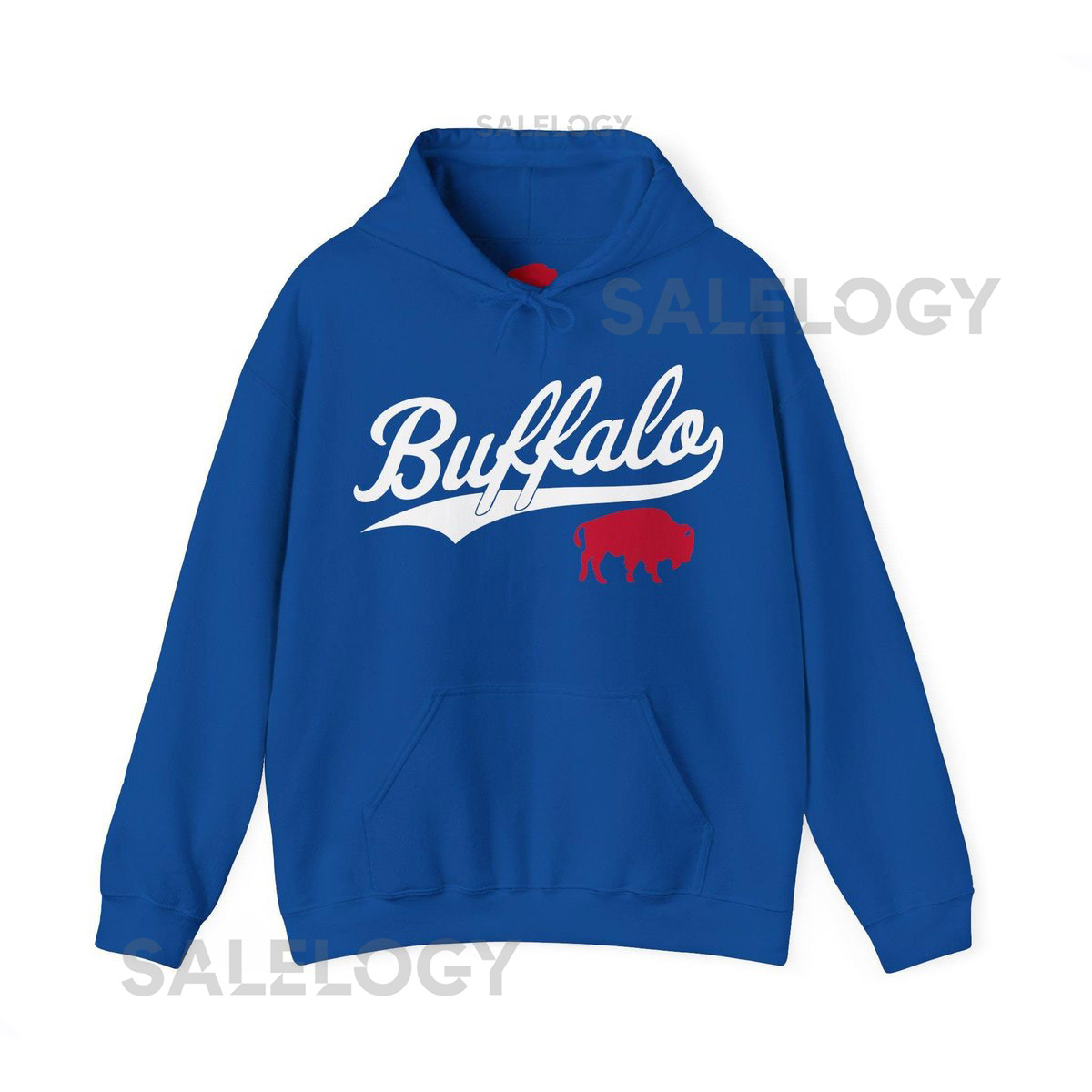 Buffalo Bills Hoodie Red Silhouette Unisex Football Fan Sweatshirt_237