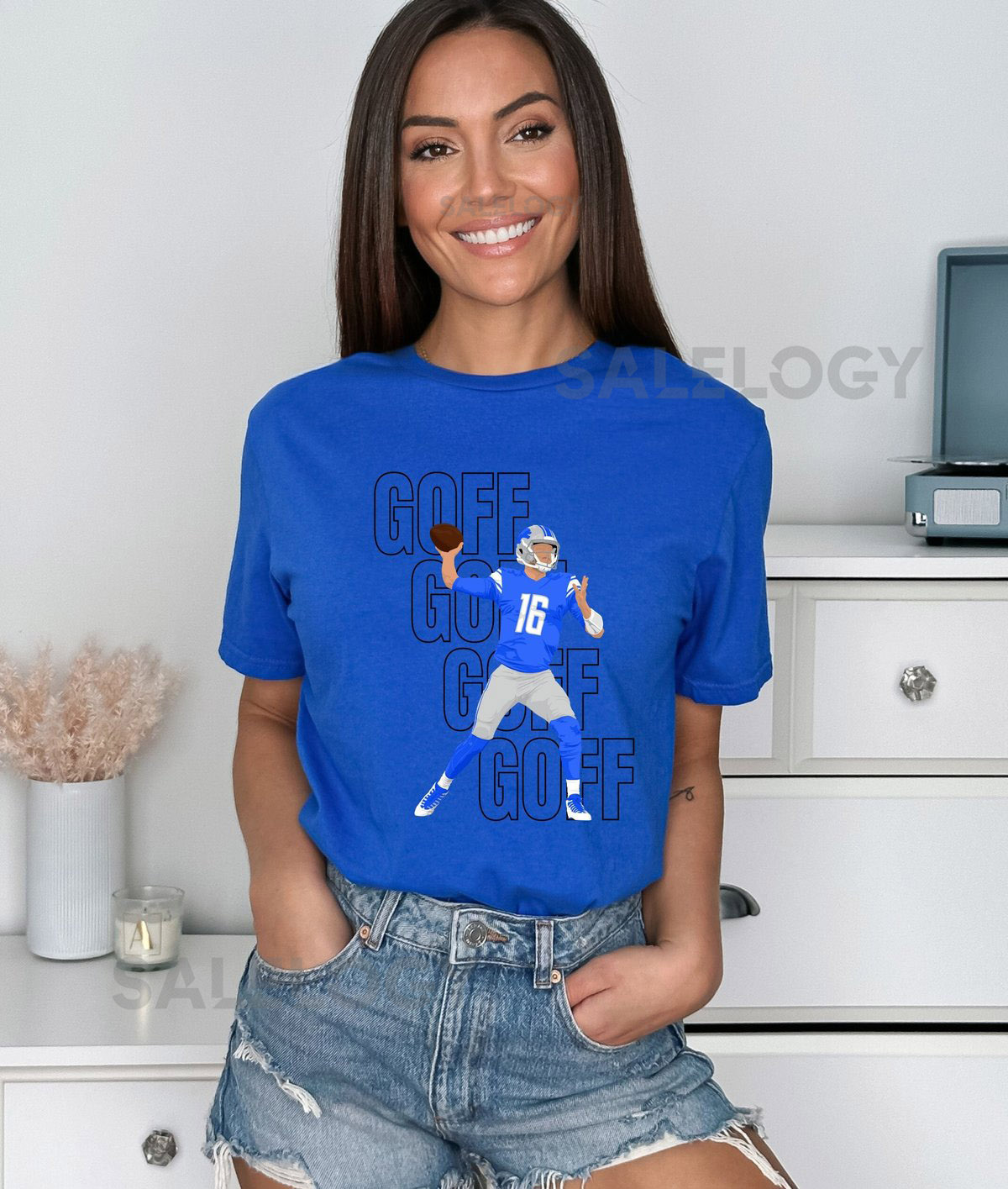 Jared Goff Detroit Lions Unisex Softstyle T-Shirt_528