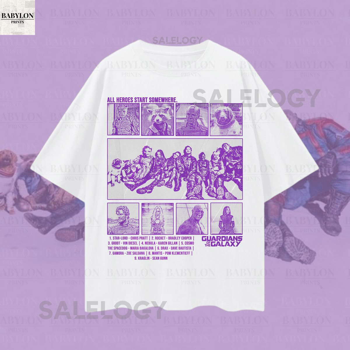 Guardians of the Galaxy Oversized TShirt Retro Disneyland Shirt Mission Breakout Cosmic Rewind Star Lord Gamora Groot Rocket Cute Marvel tee_508