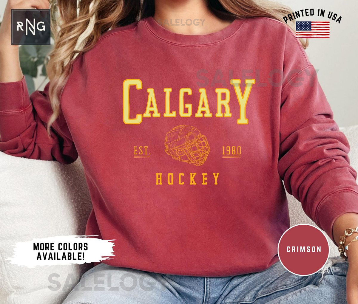 Calgary Hockey Shirt Flame Hockey Trendy Gameday Sweatshirt Calgary Hockey Crewneck Calgary Sports Fan Apparel Flame Hockey Gift Idea_26