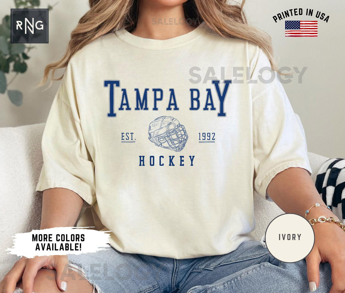 Tampa Bay Hockey Shirt Lightning Hockey Gameday Shirt Tampa Bay Hockey Apparel Lightning Sports Apparel Retro Tampa Bay Hockey Gift_186