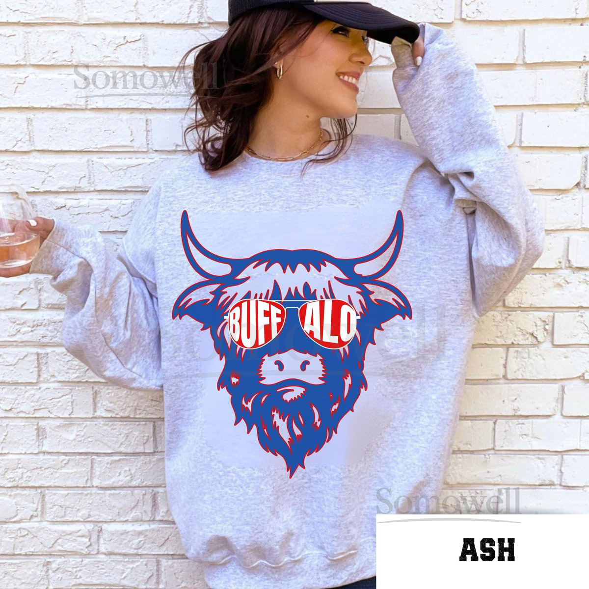 Buffalo Football Sweatshirt Buffalo Crewneck Vintage Style Buffalo Sweatshirt Buffalo Football Sweater Josh Allen Buffalo Bill_287