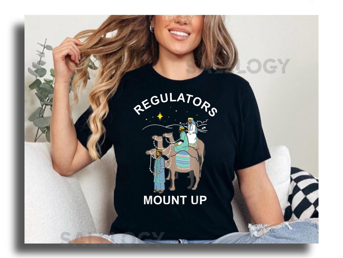 Regulator Mount Cute Up Christmas Three King T-Shirt Festive Holiday Tee Three Wise Men Christmas Shirt Nativity Scene Christmas Apparel_359