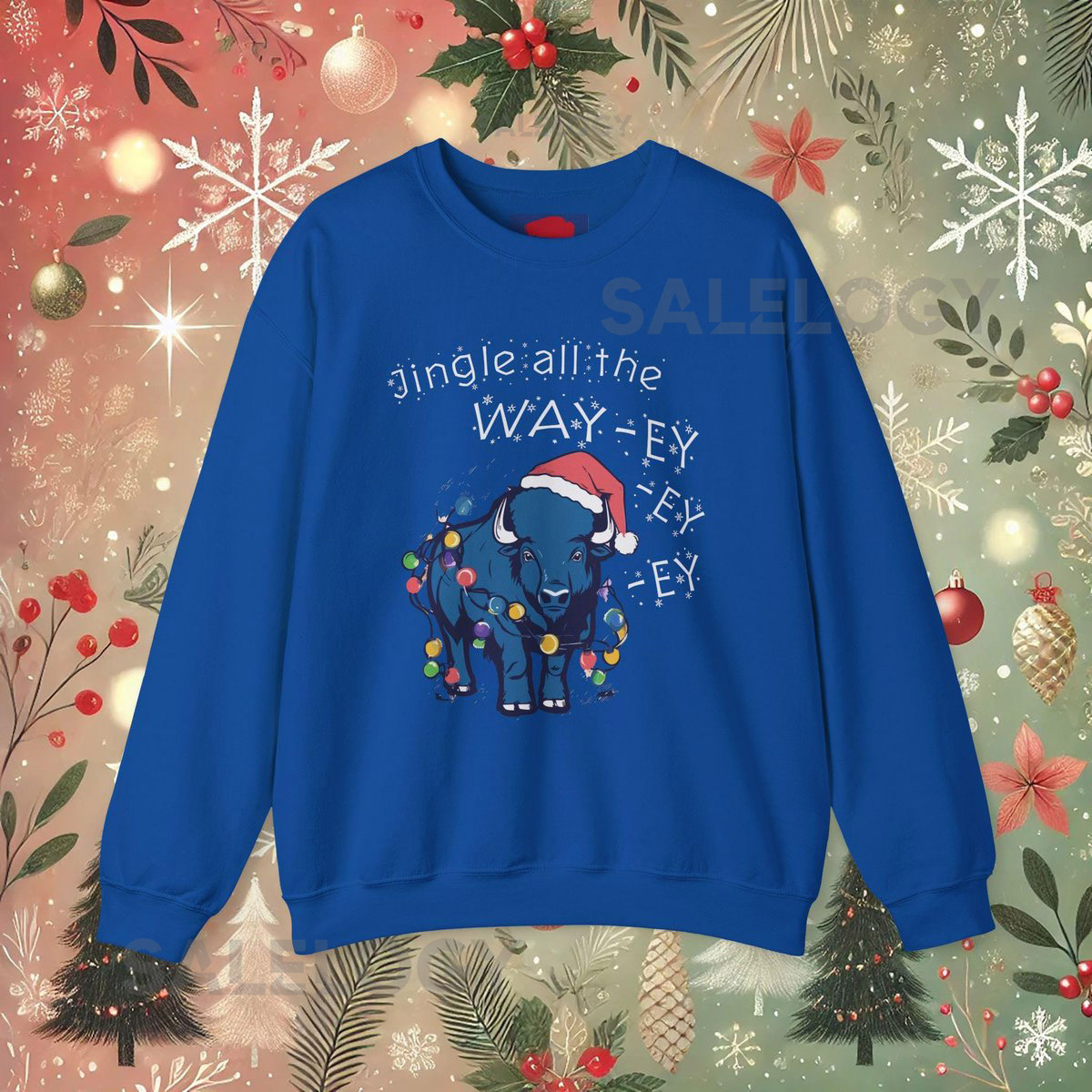 Buffalo Bills Christmas Sweatshirt Jingle Bills Mafia Apparel_226