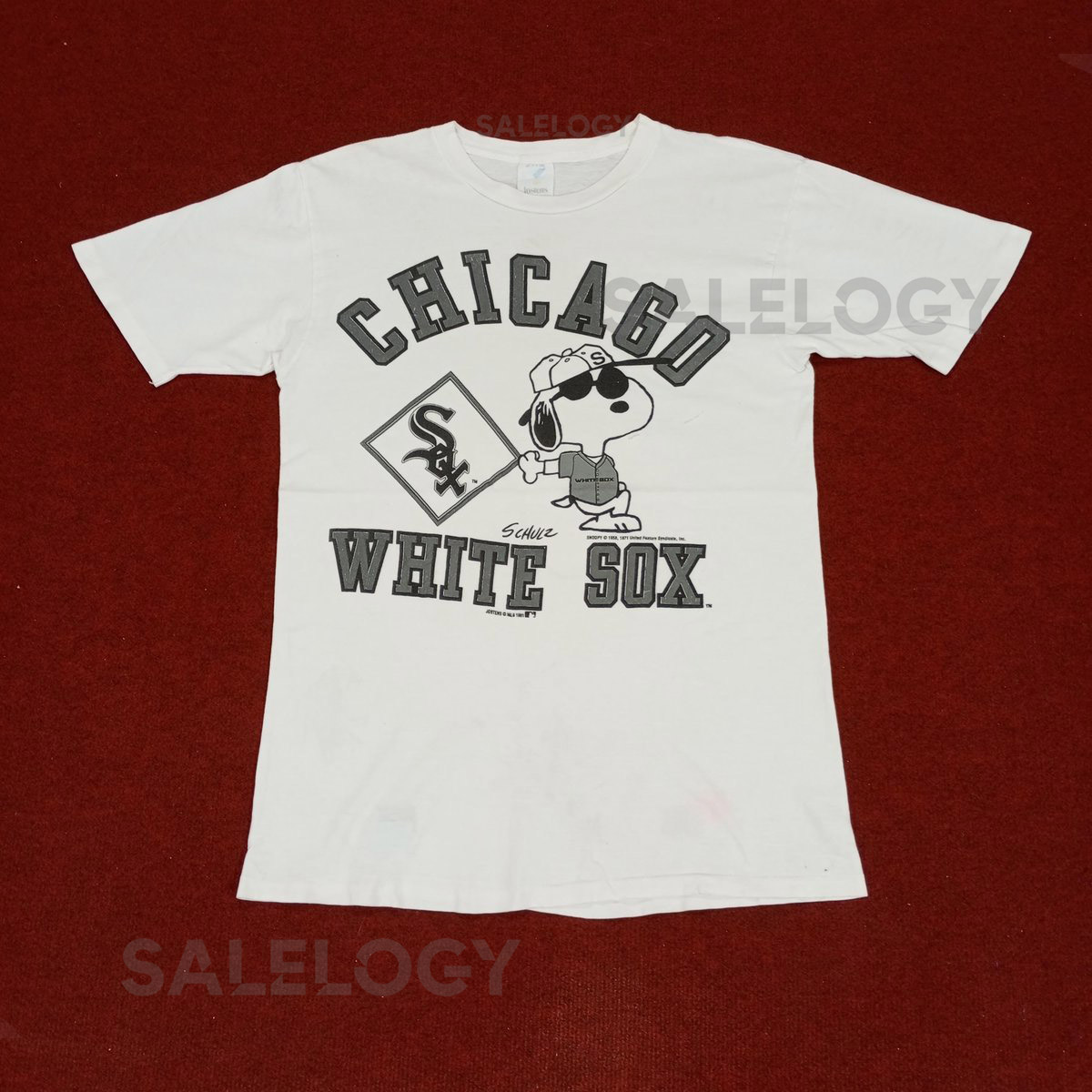 Vintage MLB White Sox X Snoopy Tshirt Baseball Team_496