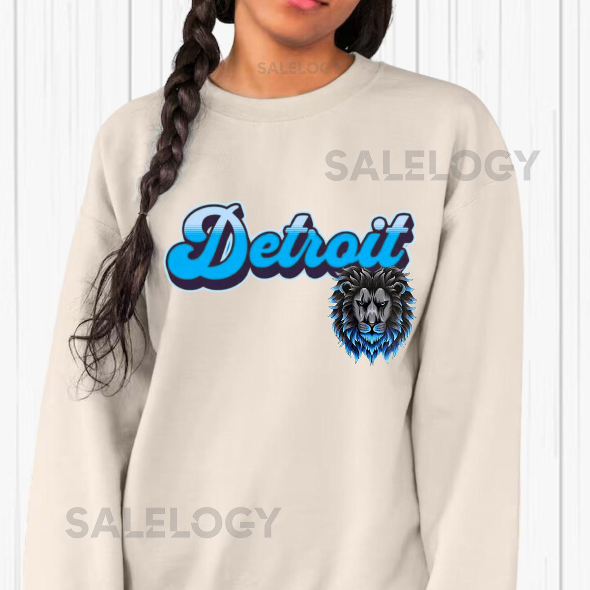 Detroit Lions Sweatshirt Detroit Lions Vintage Crewneck Lions Football Detroit Football Shirt_188