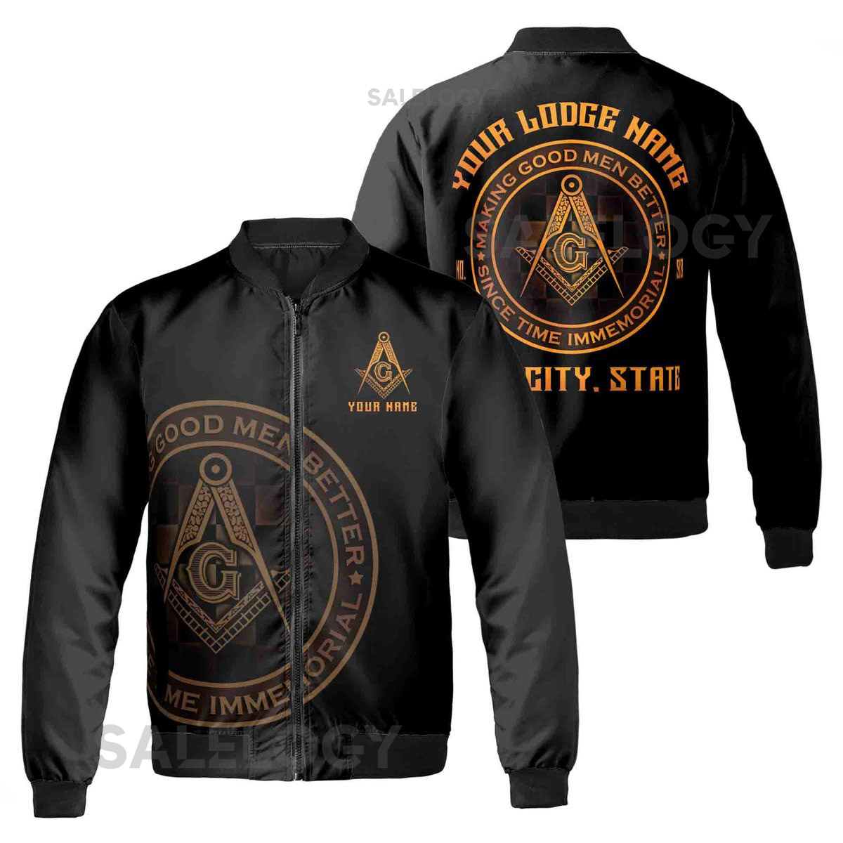 Personalized Making Good Men Better Masonic Lodge Bomber Jacket S-5XL_99
