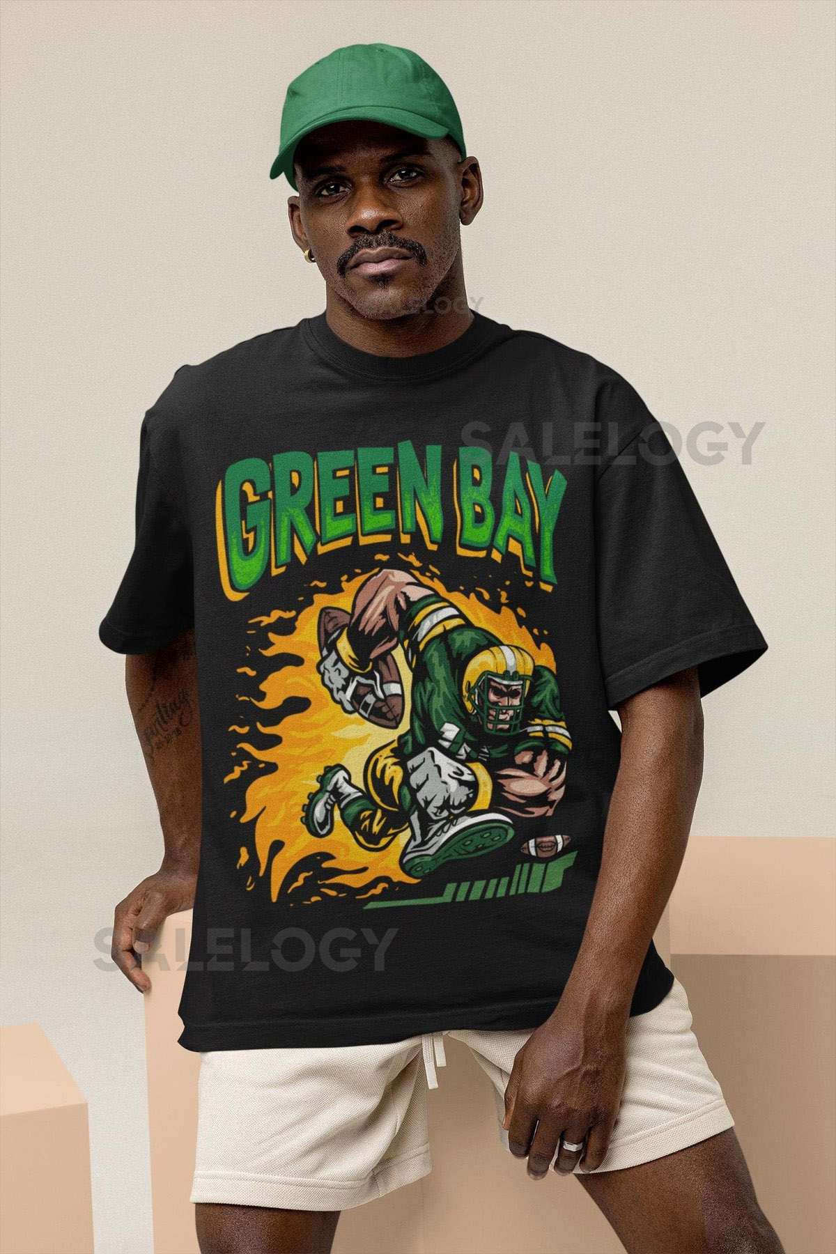 Green Bay Football T Shirt Greeb Bay Graphic Bootleg T Shirt Vintage Green Bay Shirt Game Day Tee_419