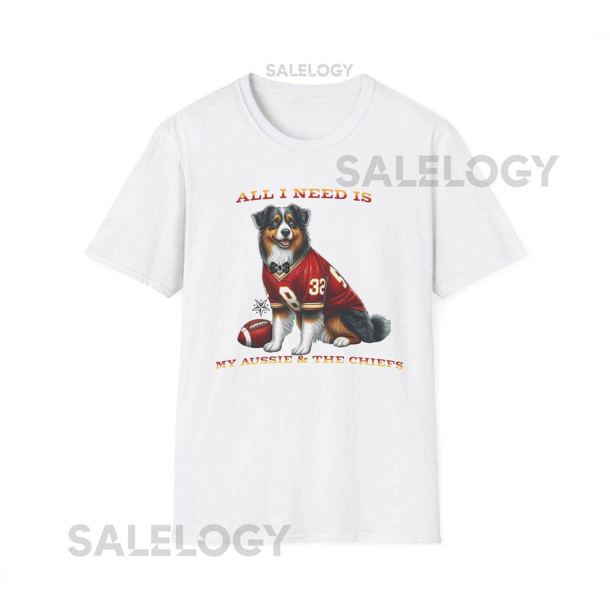 Aussie and Chiefs Football graphic tee Plus Size Football Unisex Softstyle T-Shirt_23