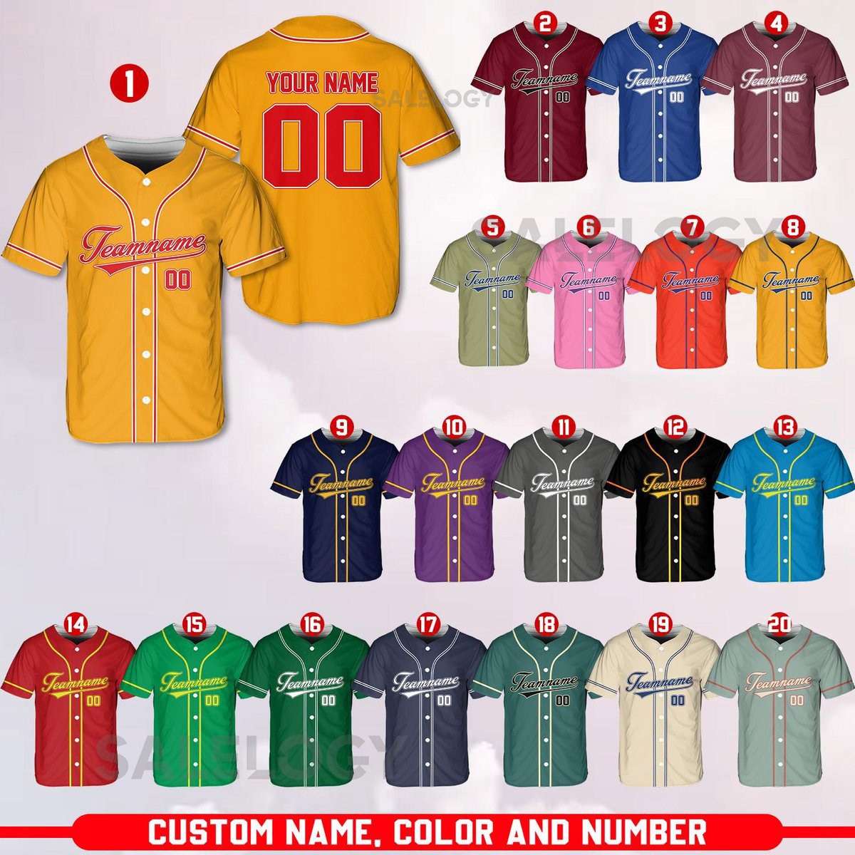 Personalized Team Name And Number Baseball Jersey Custom Baseball Jersey Shirt Baseball Jersey Uniform For Baseball Fans Baseball Lovers_487
