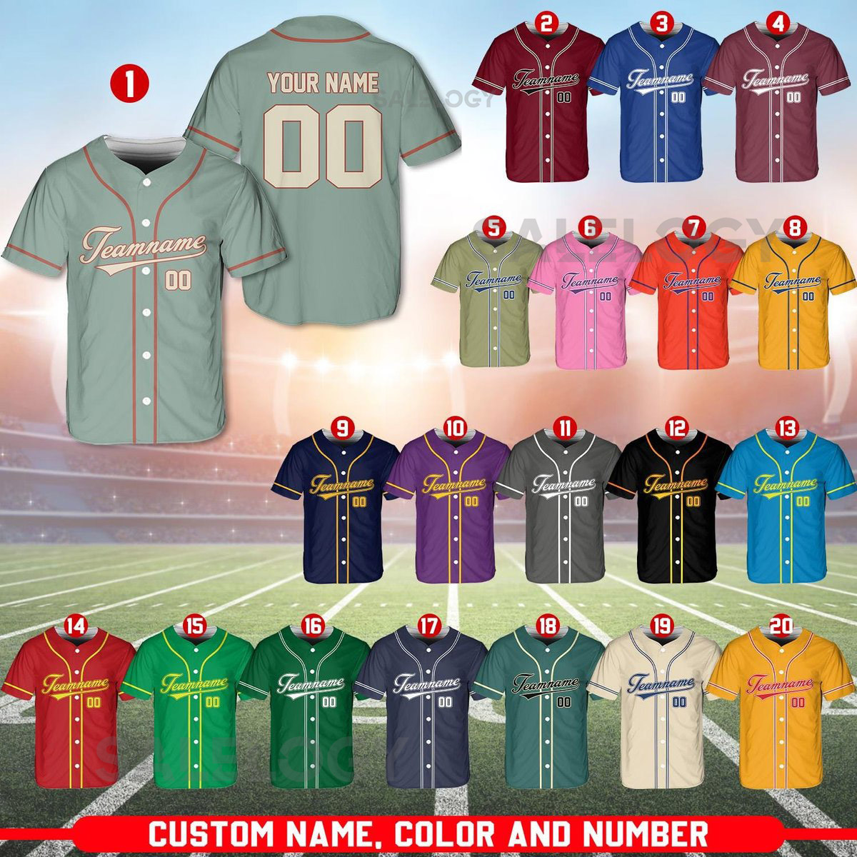 Personalized Team Name And Number Baseball Jersey Custom Baseball Jersey Shirt Baseball Jersey Uniform For Baseball Fans Baseball Lovers_488