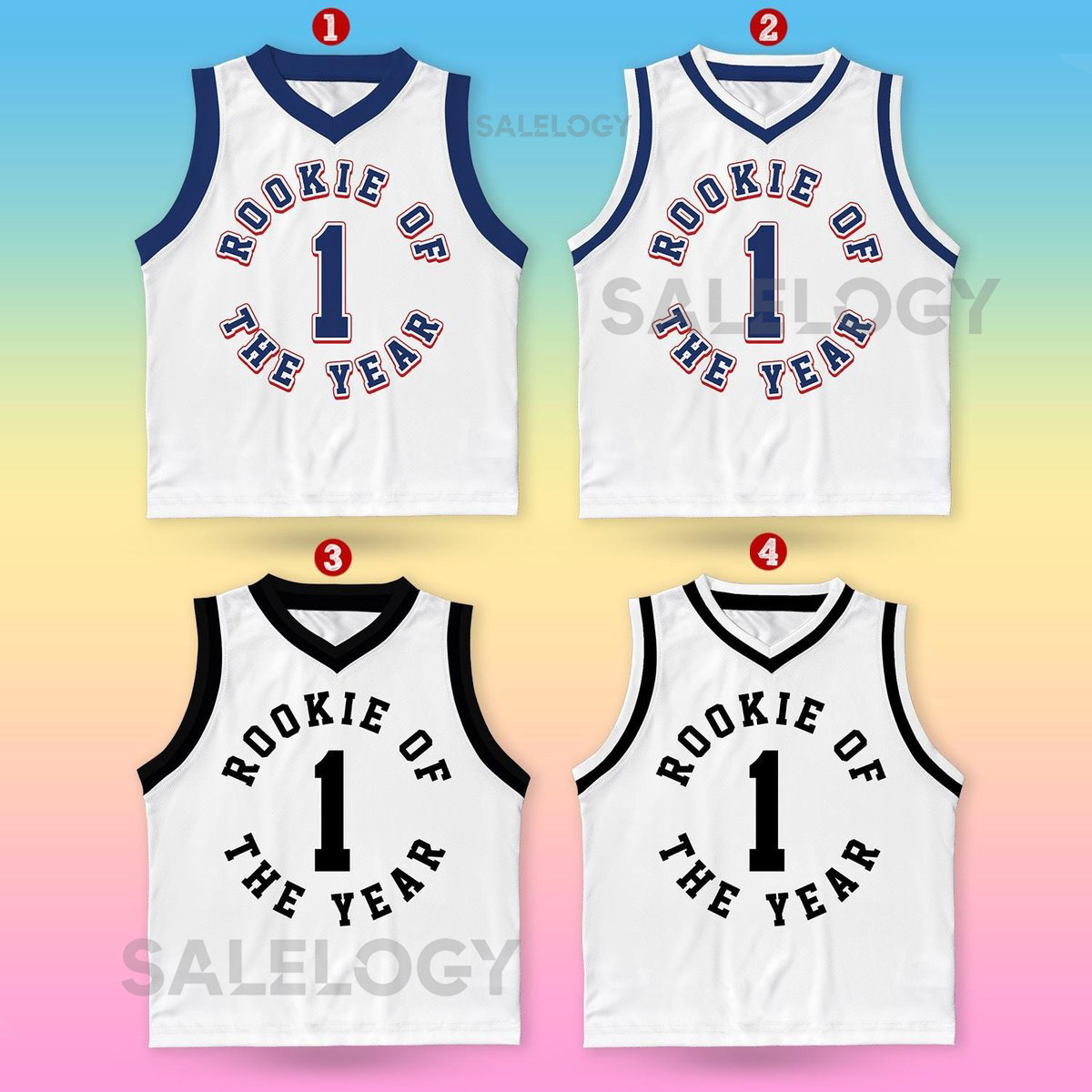 Custom Rookie Of The Year Basketball Jersey Personalized Youth Kid Basketball Jersey Game Day Outfit Kids Birthday Jersey Toddler Jersey_199