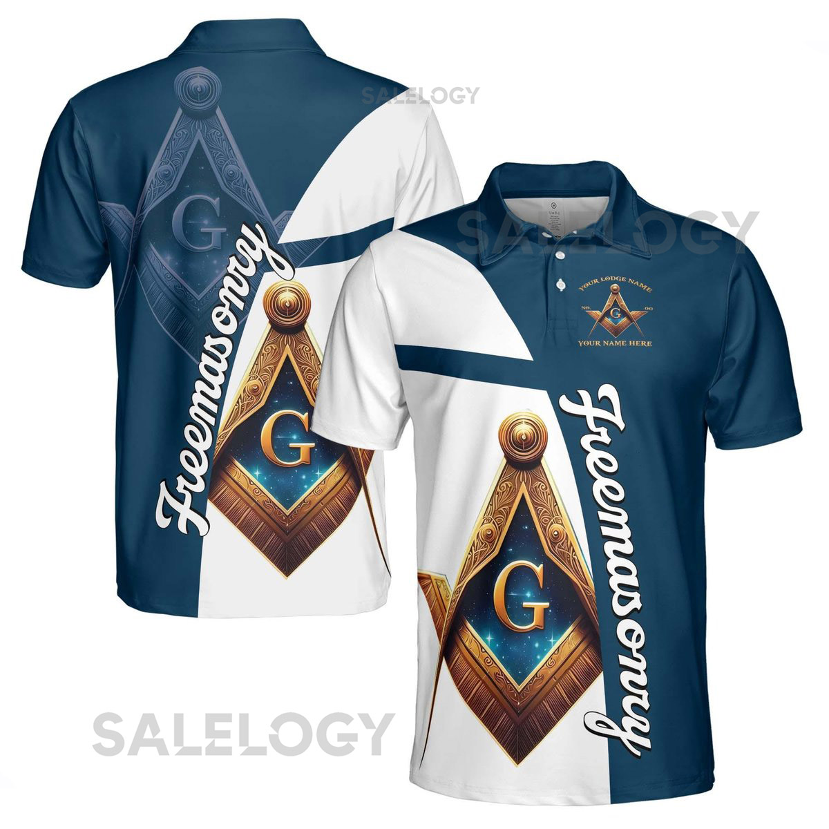 Personalized Freemasonry Master Mason Emblem Men's Polo Shirt S-5XL_544