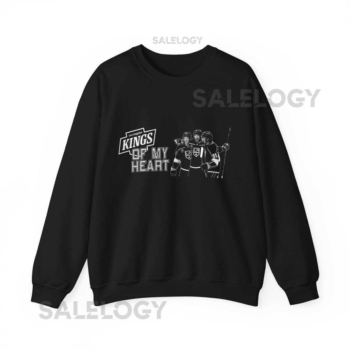 Los Angeles Kings of My Heart - LA Kings Vintage Logo - Old School Hockey - Star Players - Taylor Sweatshirt -- Oversized Sweatshirt_80