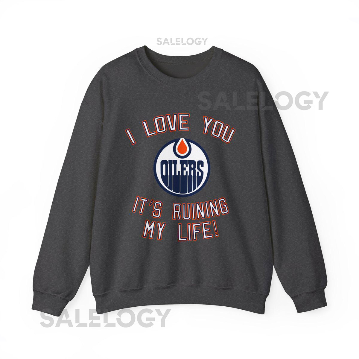 Edmonton Oilers Hockey - It's Ruining My Life - Taylor Sweatshirt - Unhinged - Unisex Oversized Sweatshirt_51