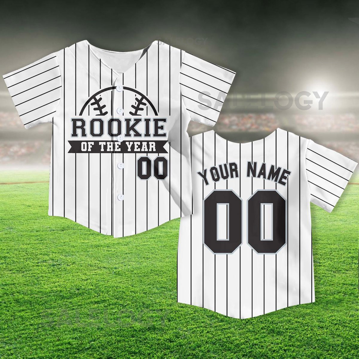 Personalized Rookie Of the Year Kid Baseball Jersey Custom Name Number Youth Baseball Shirt Rookie Of The Year Jersey For Baseball Fans_345