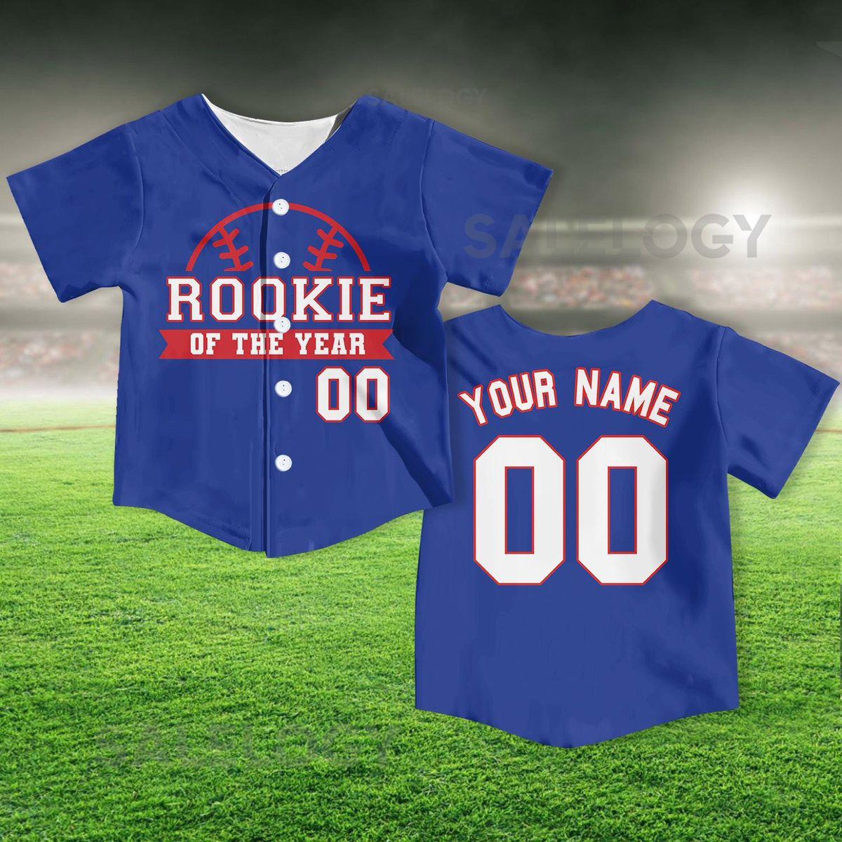 Personalized Rookie Of the Year Kid Baseball Jersey Custom Name Number Youth Baseball Shirt Rookie Of The Year Jersey For Baseball Fans_348