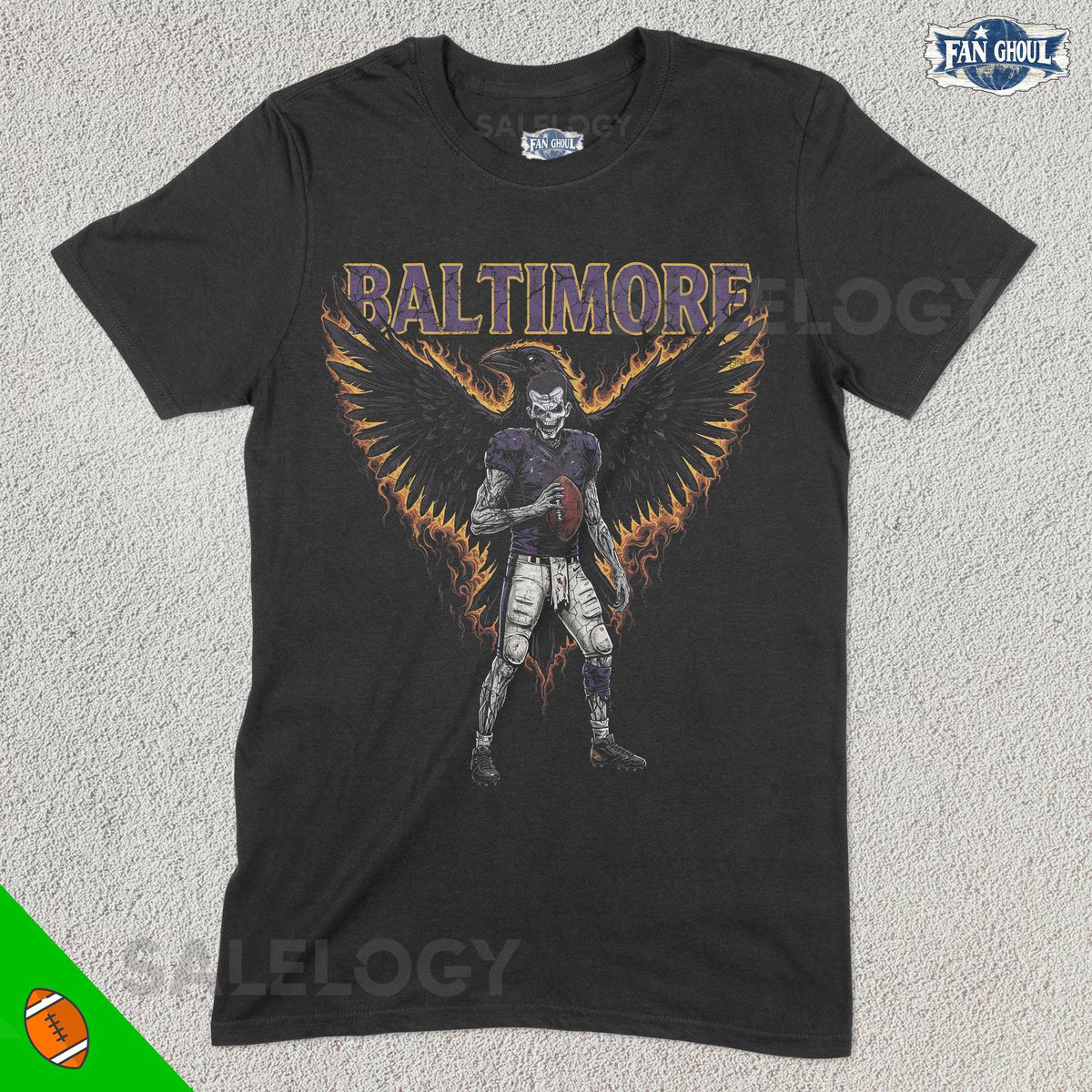 Baltimore Football Shirt American Team Sports Tee US Sports Clothing Football Fan Gift Football Apparel Vintage Football Merch Raven_113