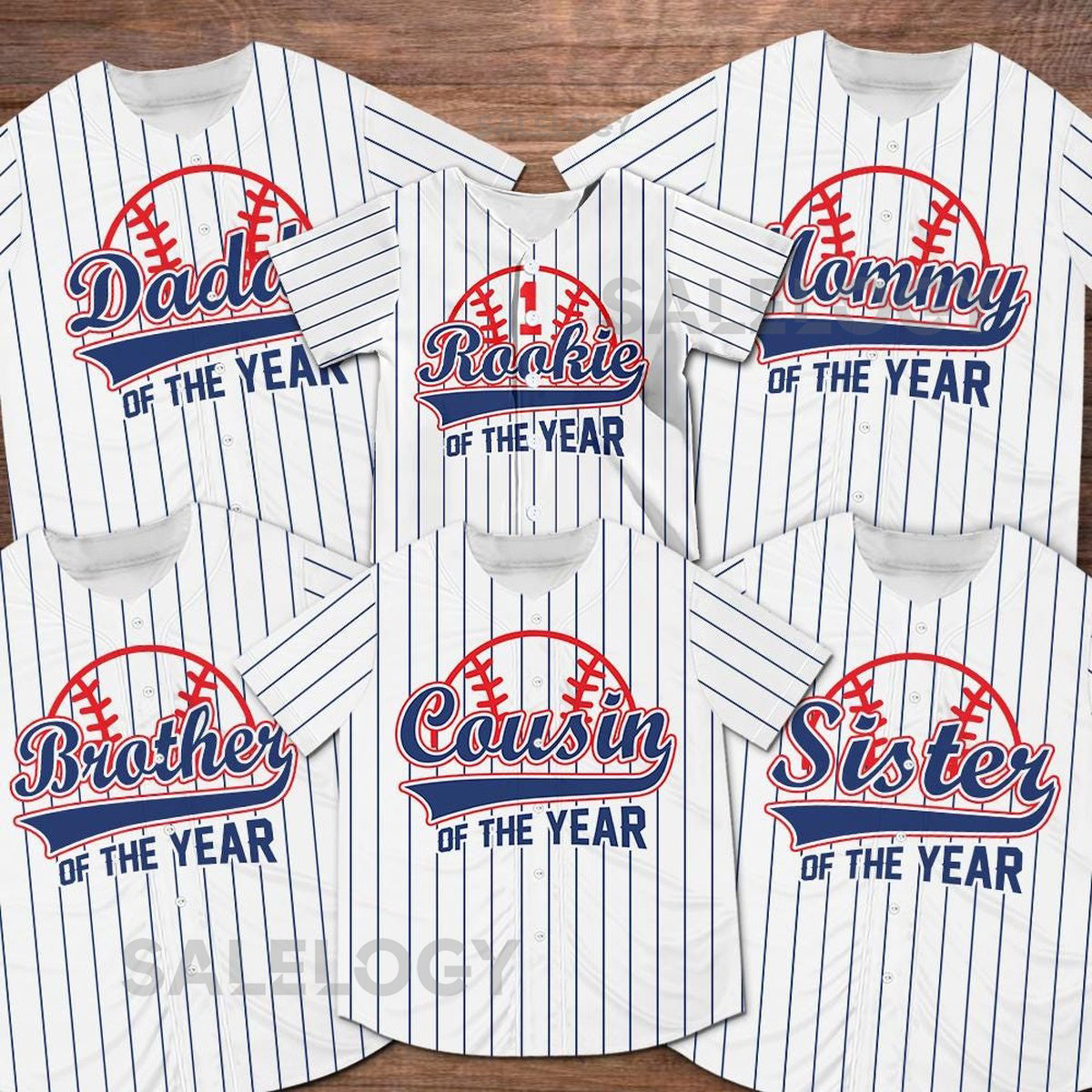 Personalized Mommy Daddy Family Of the Rookie Baseball Jersey Custom Name Number Shirt Rookie Of The Year Jersey Family Matching Outfits_249
