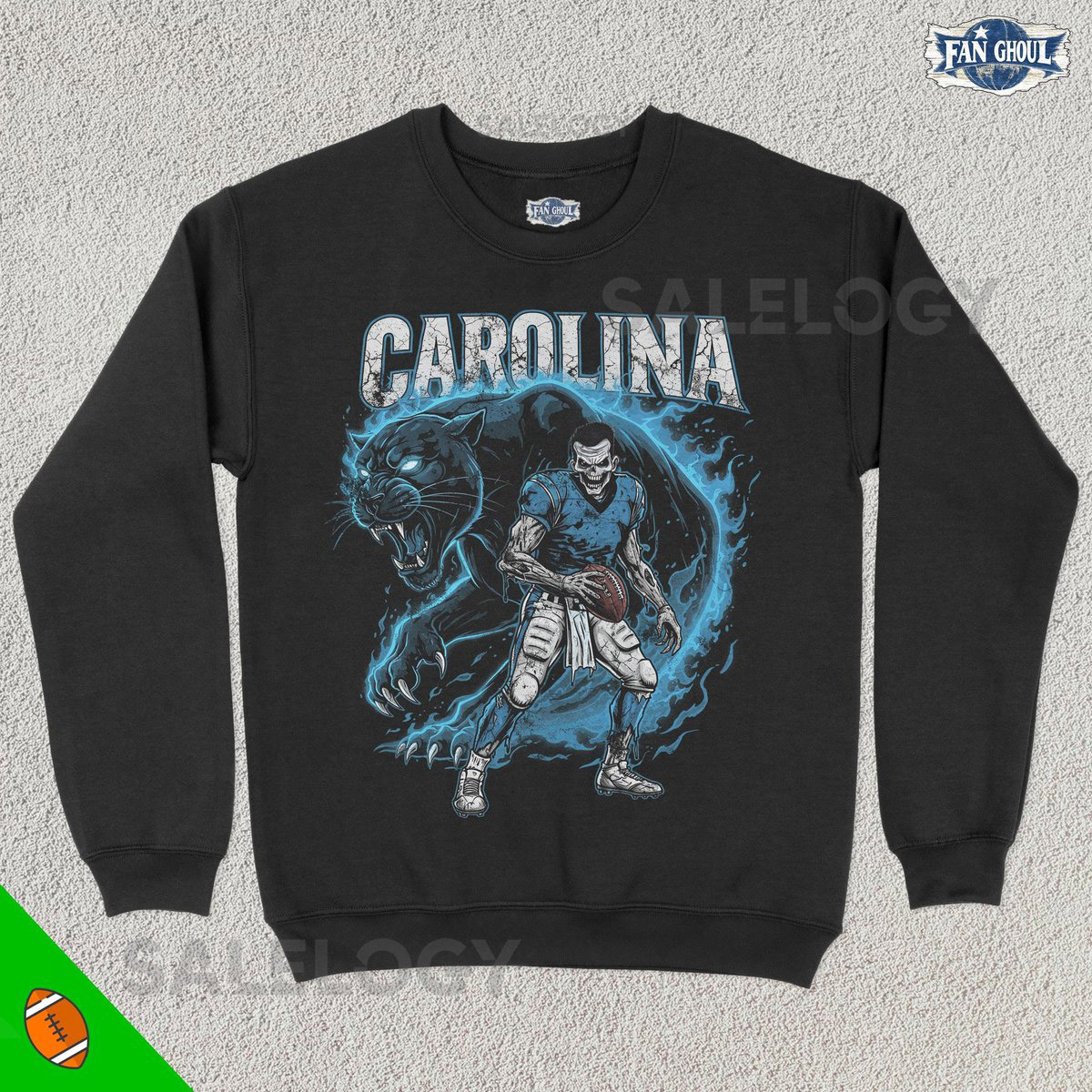 Carolina Football Crewneck American Team Sports Sweatshirt US Sports Clothing Football Fan Gift Football Lover Apparel Vintage Panther_320