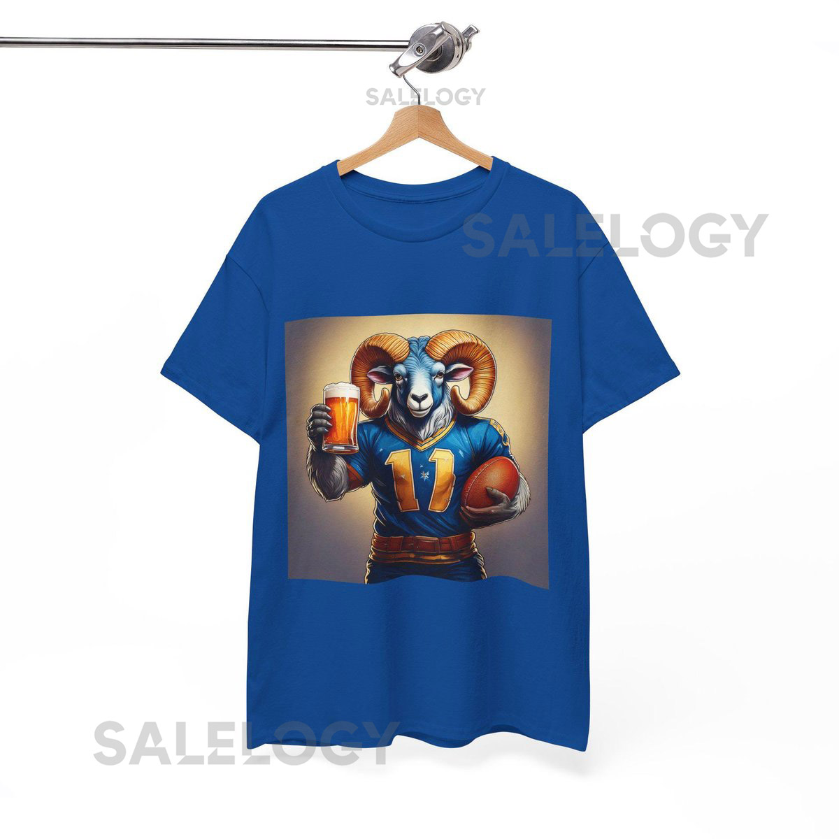 Los Angeles Rams Football Beer T-Shirt Game Day Apparel_578