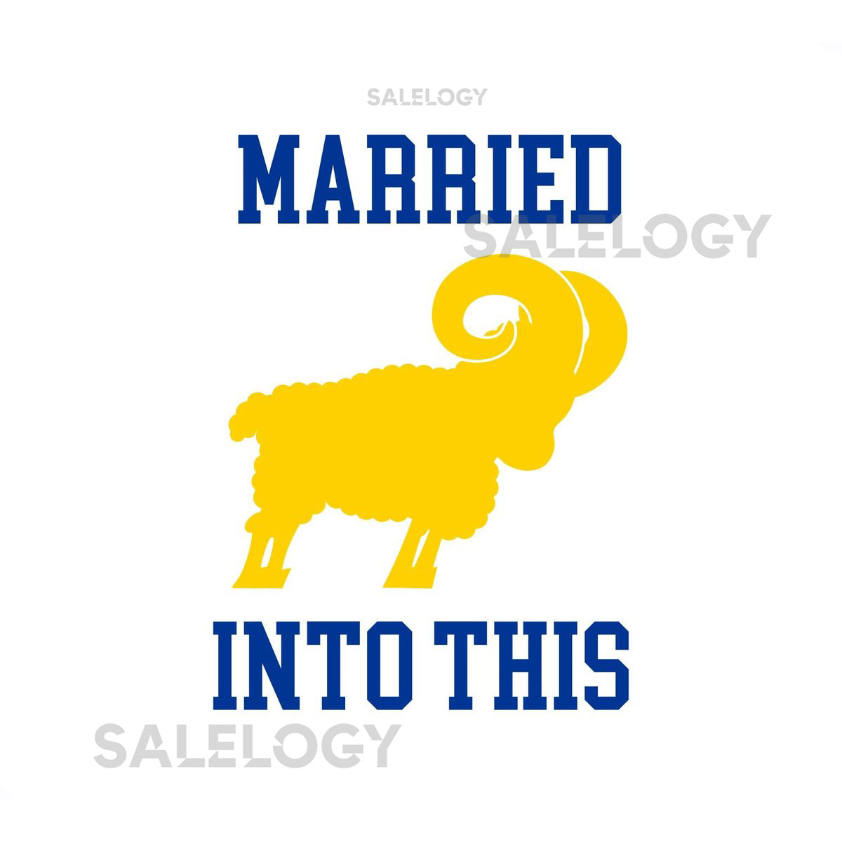 Rams Shirt Married Into This T Shirt Los Angeles Football Gift for Rams Fan_709