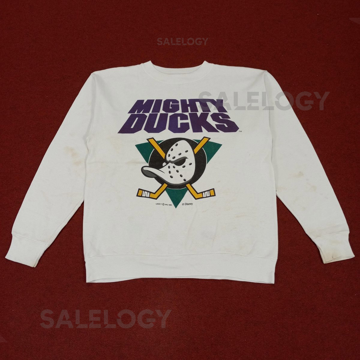 Vintage Mighty Ducks NHL Hockey Sports Team Sweatshirt_733