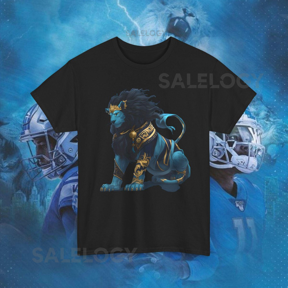 Lions Football Mascot Greek God T-Shirt Unique Detroit Football Tee Game Day Apparel Greek Mythology Football Gift_556