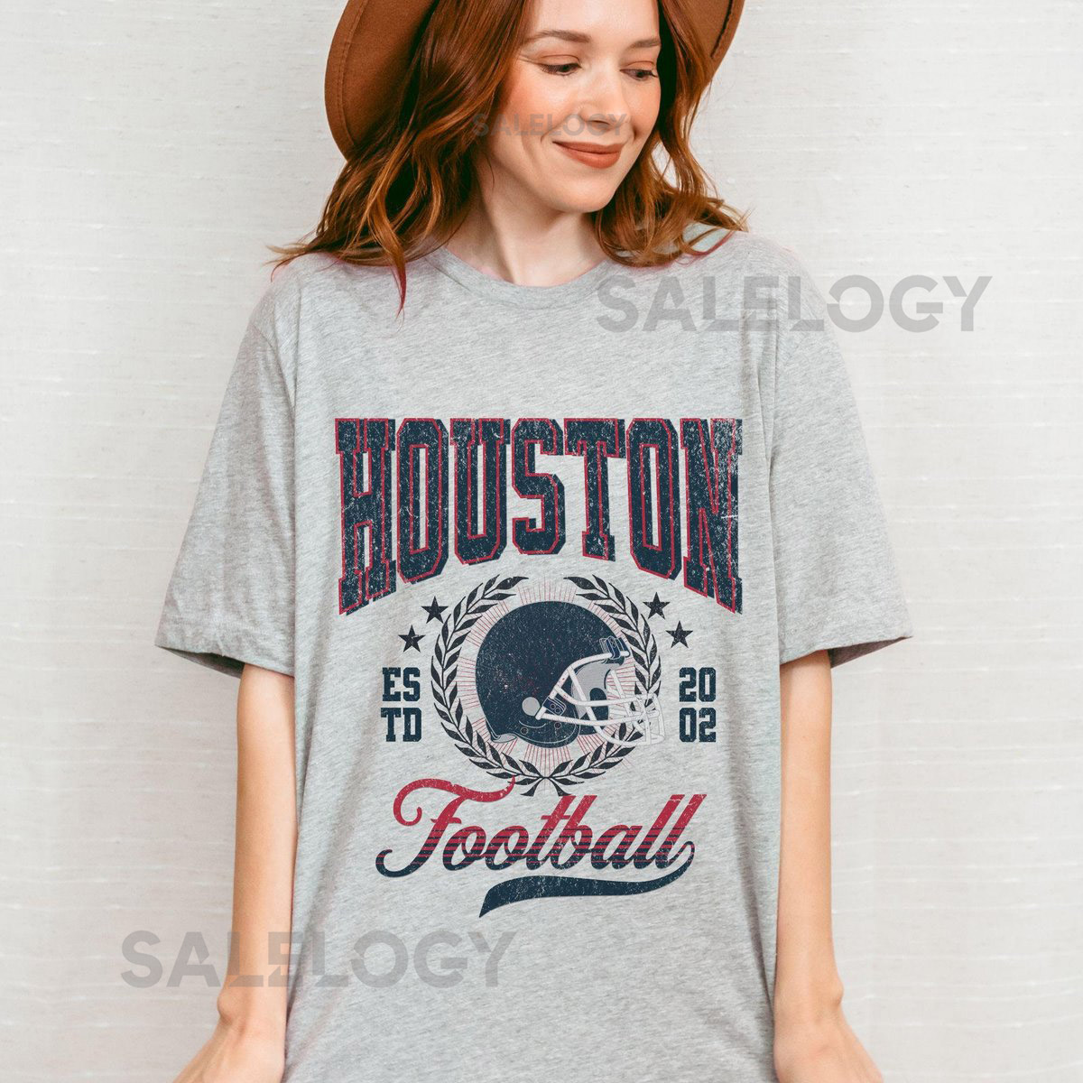Vintage Houston Football Shirt Texan Game Day Shirt Varsity Style Texan Football Shirt Perfect Texan Fan Gifts Christmas_957