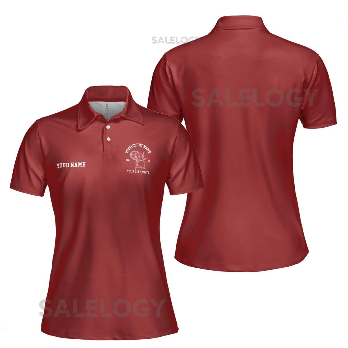 Personalized HOJ Heroines Of Jericho Maroon Women's Polo Shirt S-5XL_552