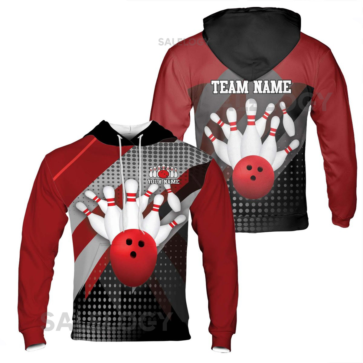 Personalized Bowling Team Hoodie Funny Bowler Gift_92
