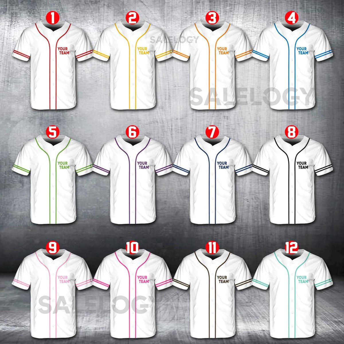 Personalized Team Name And Number Baseball Jersey Custom Baseball Jersey Shirt Baseball Jersey Uniform For Baseball Fans Baseball Lovers_491