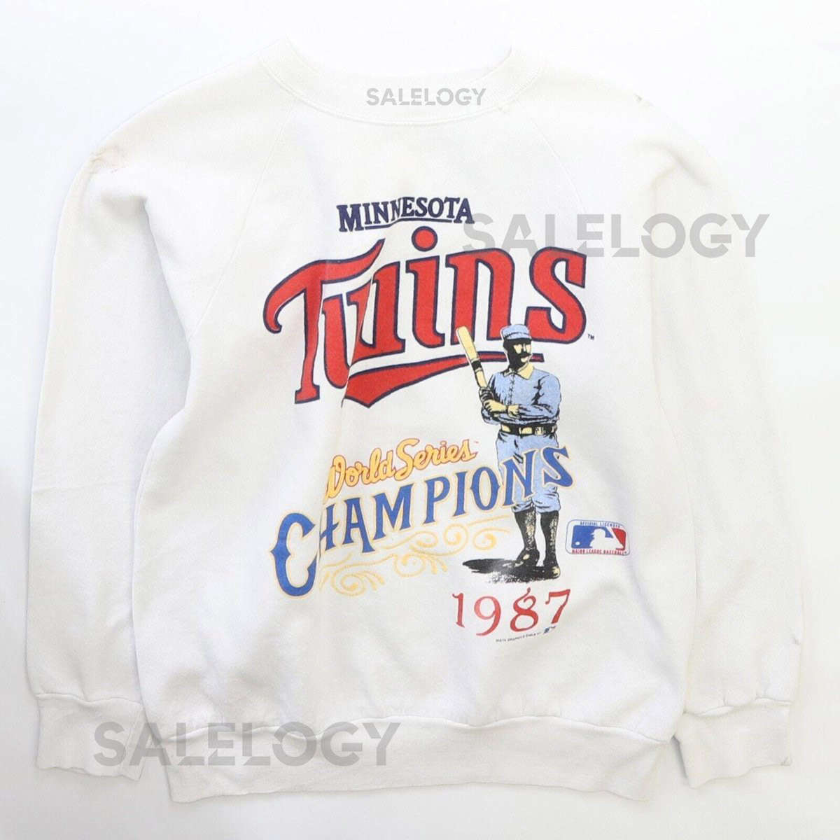 Vintage Minnesota Twins World Series Champions Sweatshirt Medium 1987 80s MLB_924