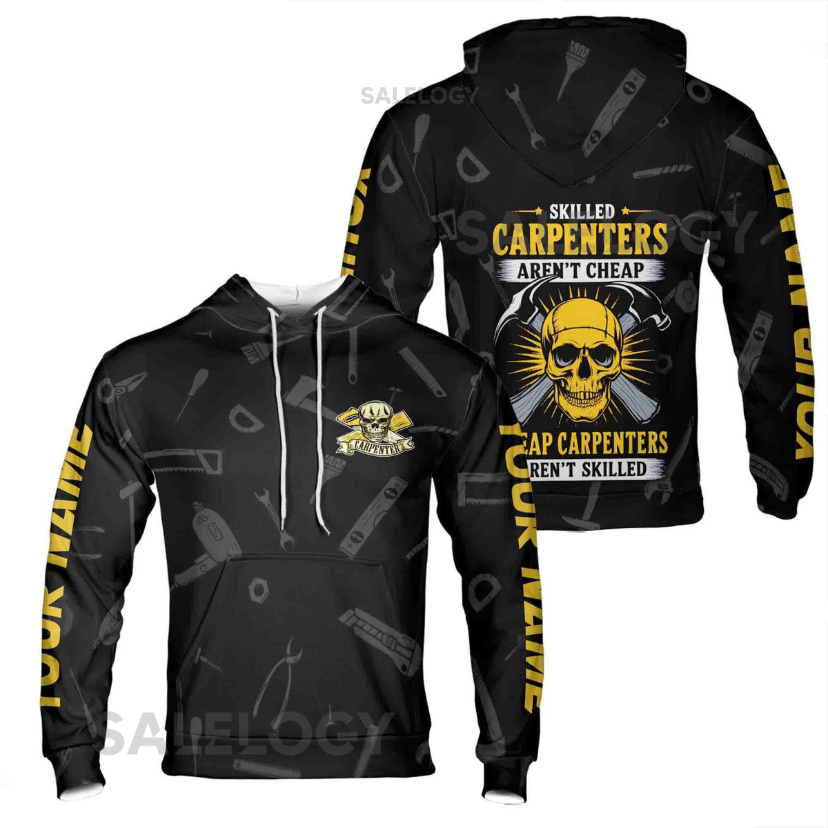 Custom name Carpenter Skilled Carpenters Aren't Cheap Hoodie S-5XL_8