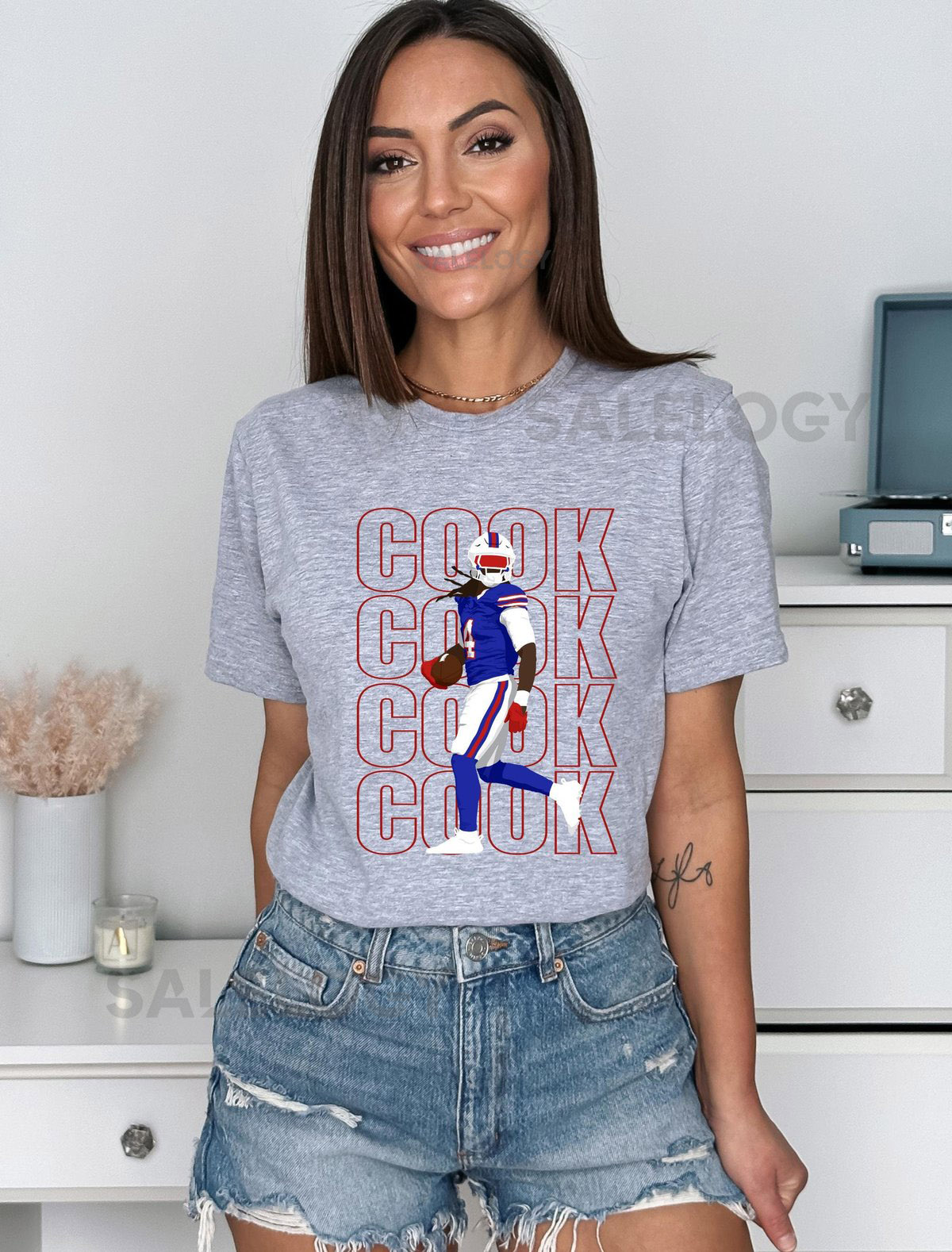 James Cook Buffalo Bills Unisex Softstyle T-Shirt_692