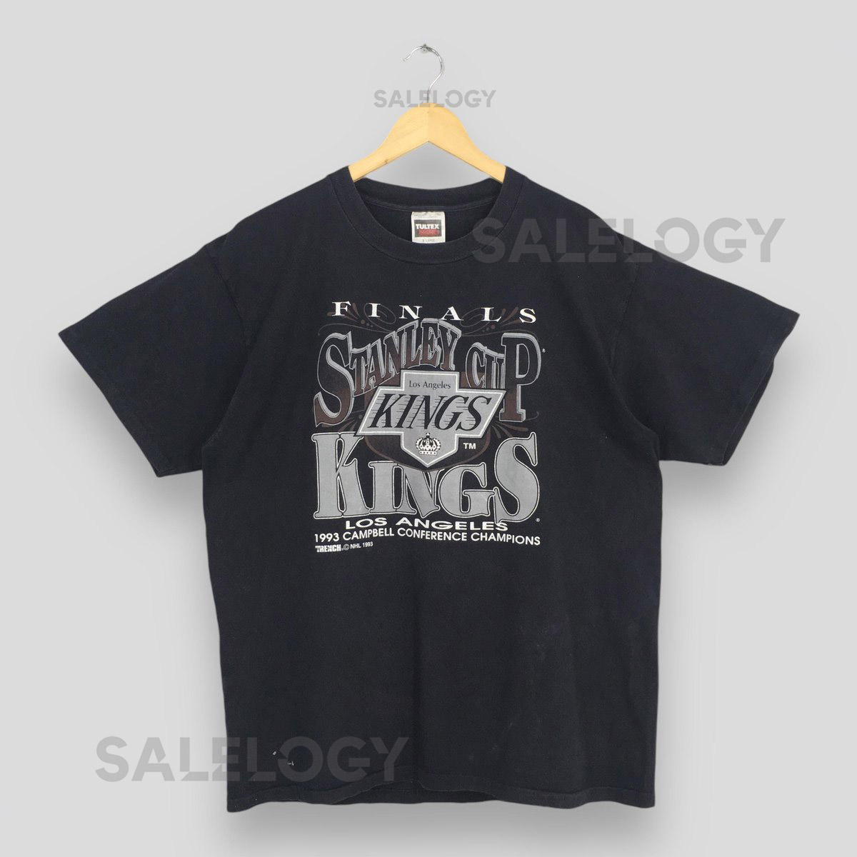 Vintage 90s Los Angeles Kings NHL Tshirt XLarge Los Angeles Kings 93 Finals Stanley Cup Shirt Los Angeles Kings Ice Hockey Tees Size XL_413