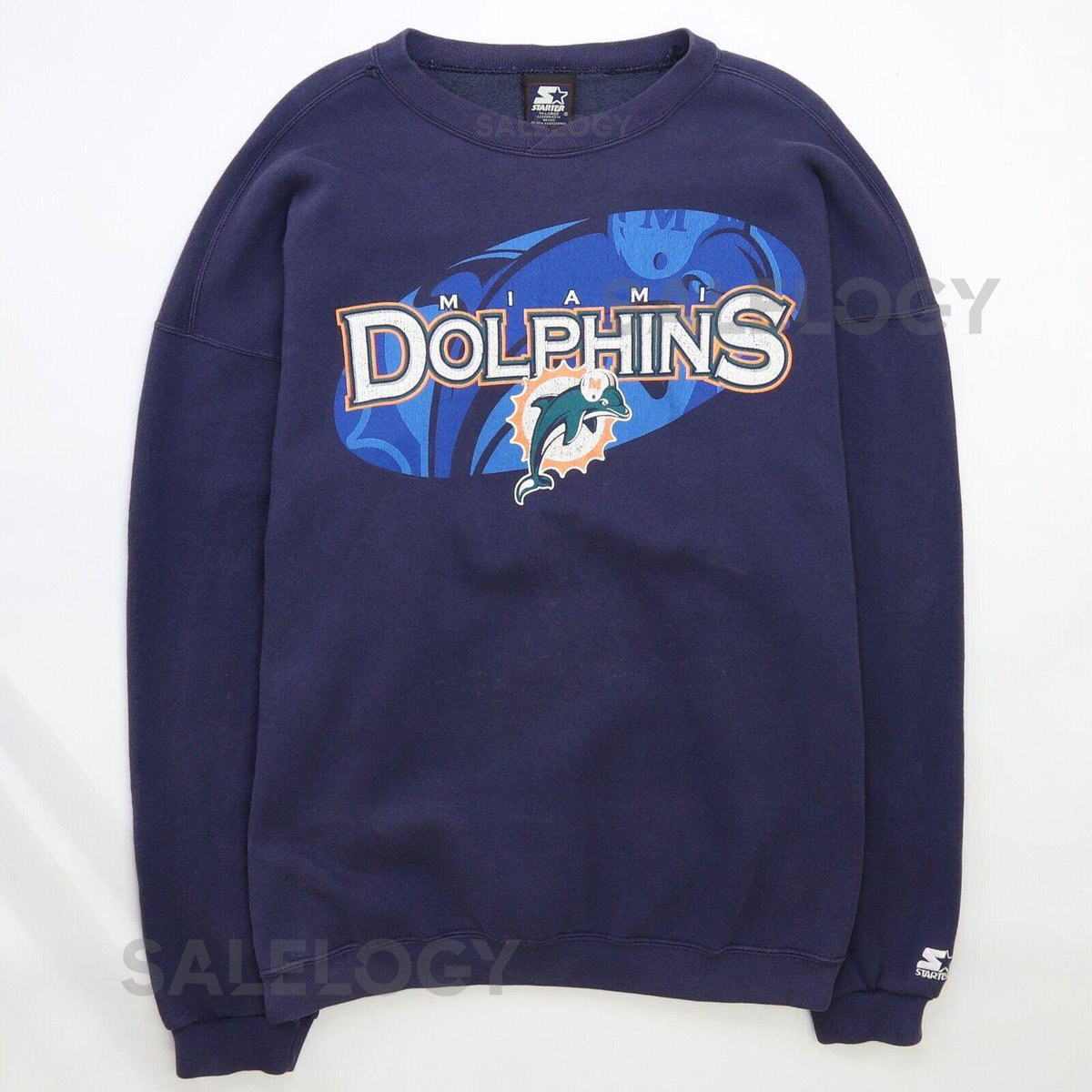 Vintage Miami Dolphins Starter Sweatshirt Crewneck Size 2XL 90s NFL_697