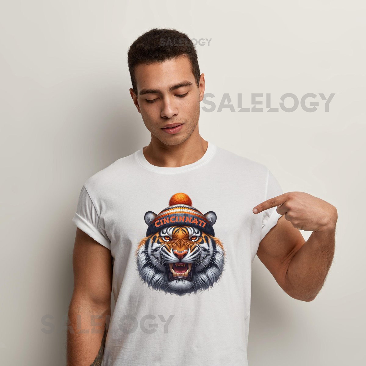 Cincinnati Bengals Tee Football Fan Winter Beanie Shirt_506