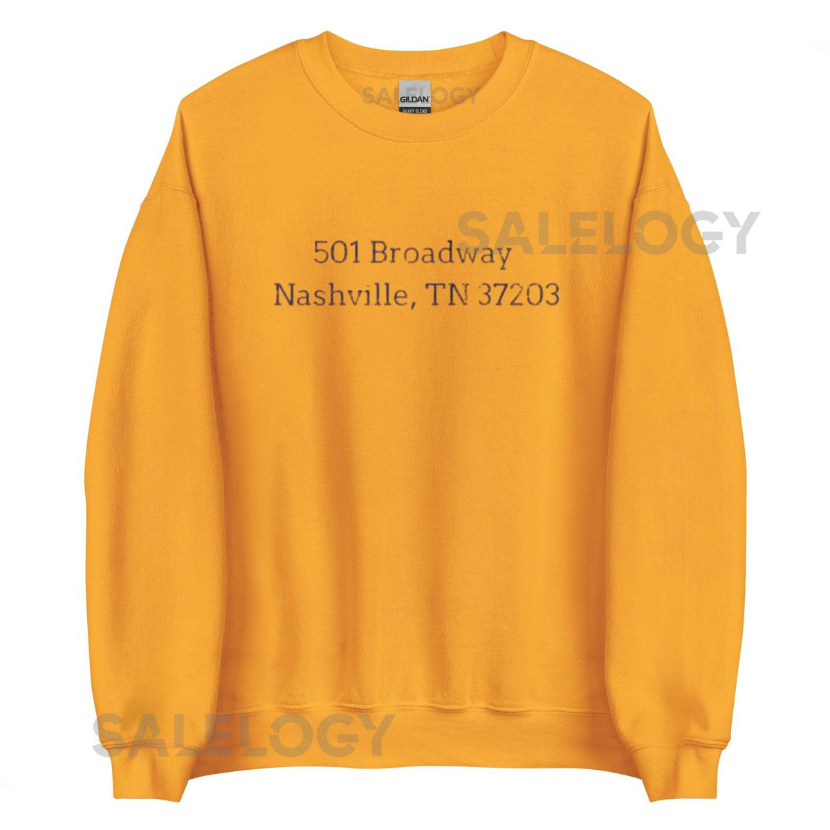 Vintage Bridgestone Arena Address Crewneck Sweatshirt Nashville Hockey_709