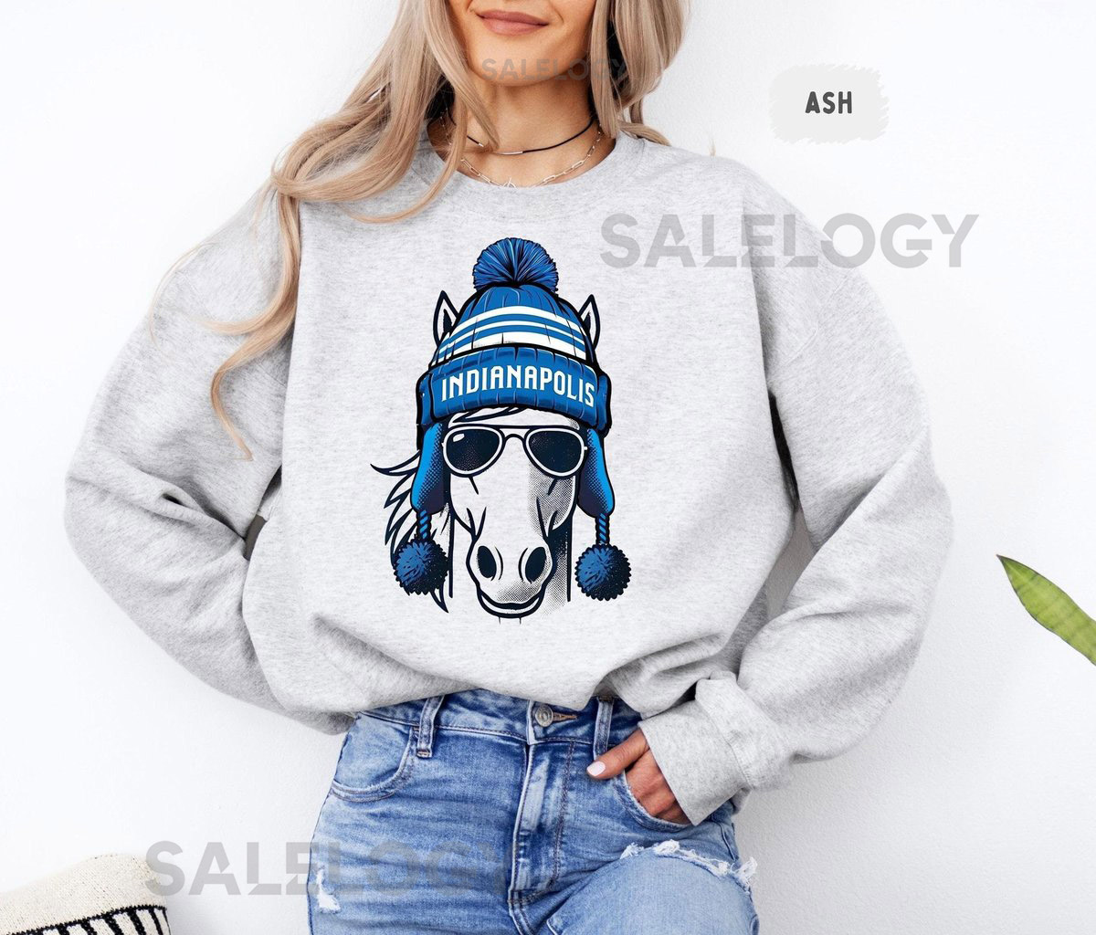 Indianapolis Football Team Sweatshirt Indy Fan Apparel Sports Team Crewneck Jumper Football Lover Gift Indianapolis Swea_524