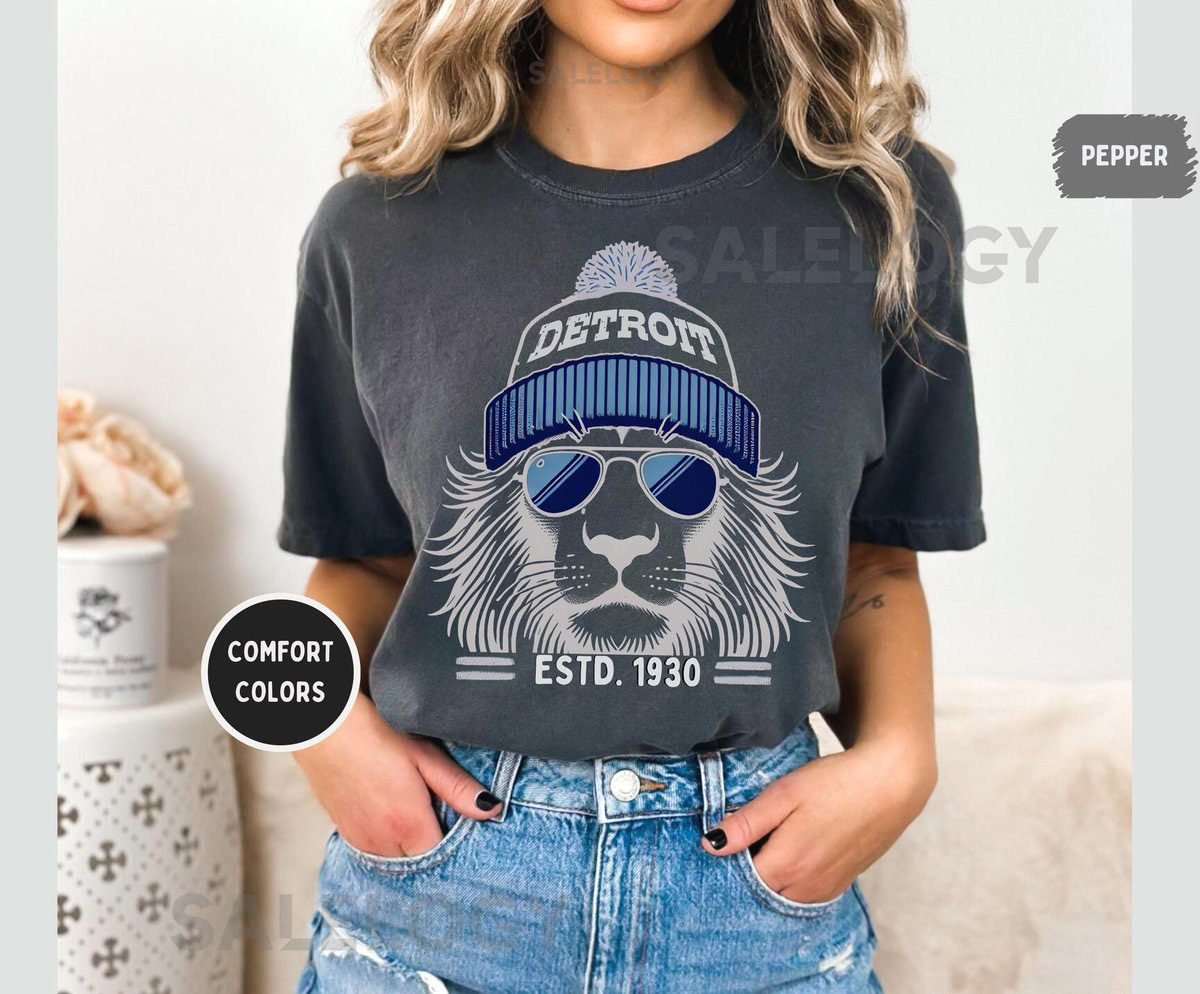 Detroit Football Comfort Colors Unisex T-shirt Detroit Tee Game Day Shirt Detroit Sports Fan Gift Vintage Style Shirt_102