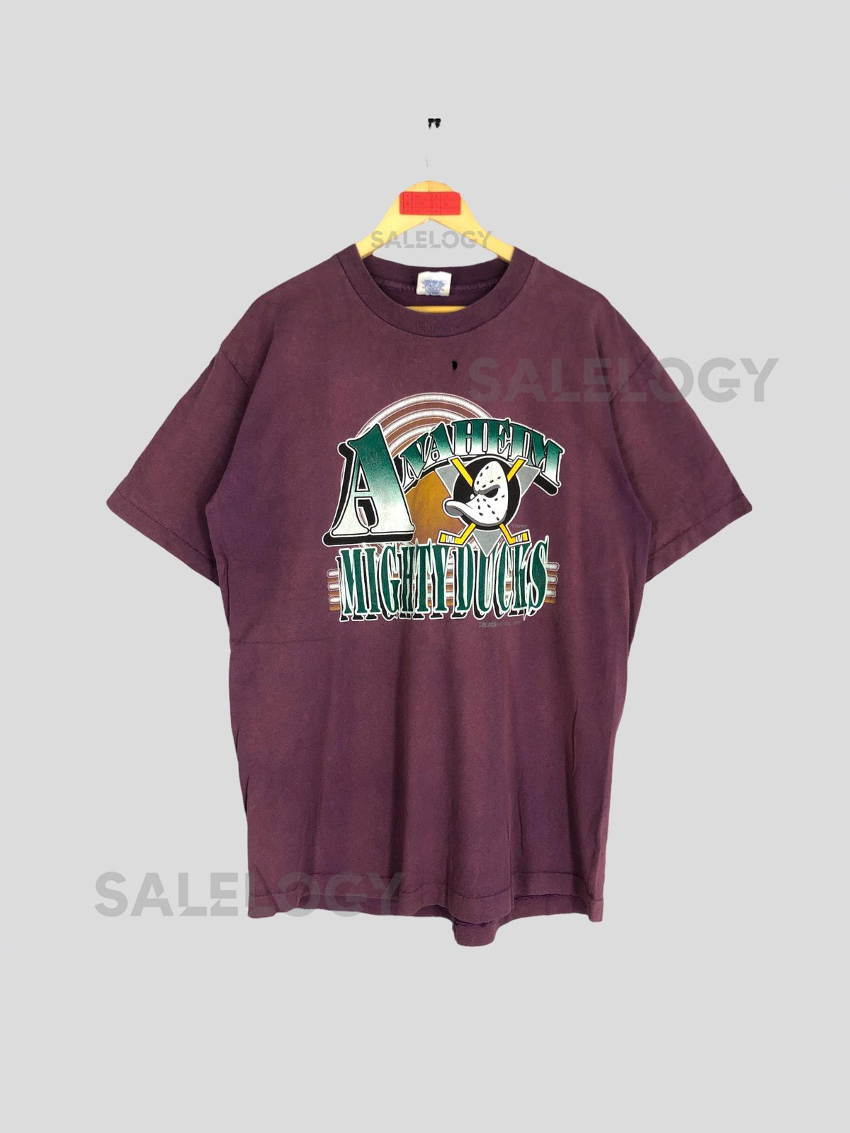 Vintage 90s Mighty Ducks NHL T Shirt USA Made XL_689