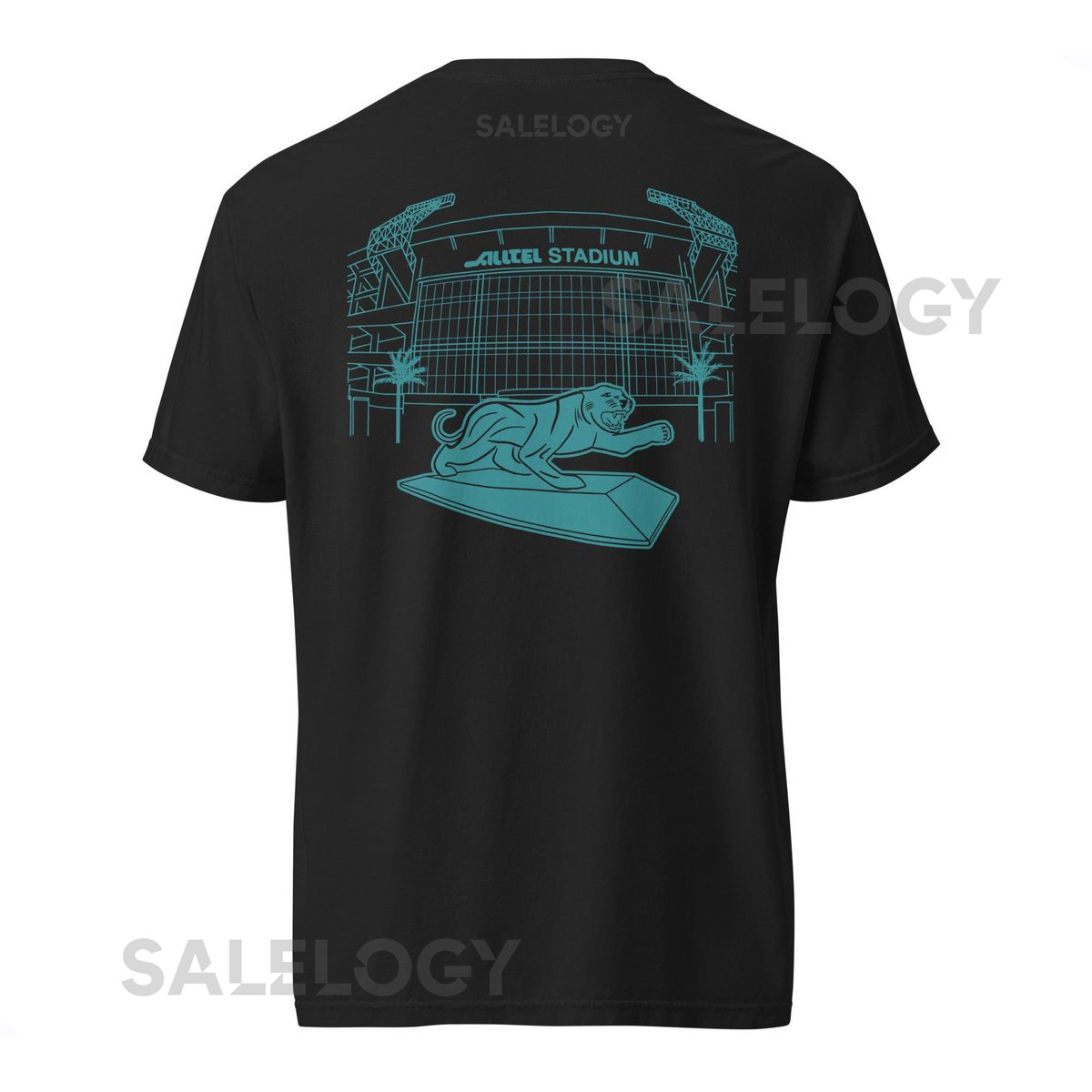 The 97 Edition Black Comfort Colors T-shirt Jacksonville Jaguar Stadium Design_893
