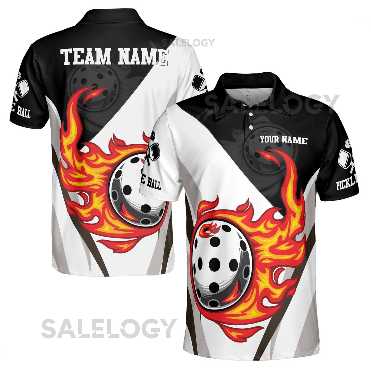 Personalized Let's Play Pickleball Men's Polo Shirt S-5XL_554