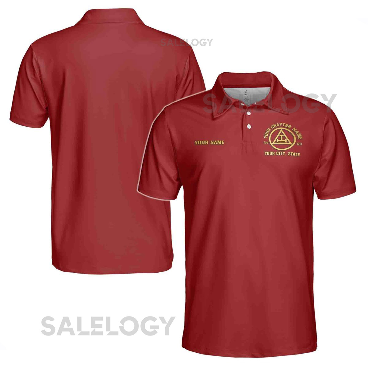 Customized Masonic Royal Arch Mason Men's Polo S-5XL_423