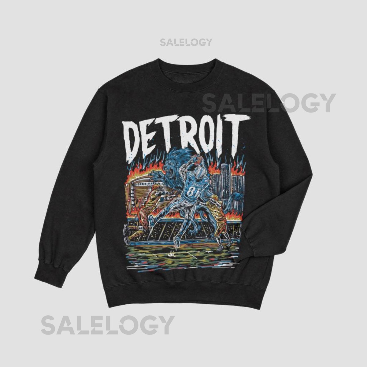 Detroit Football Megatron Shirt Vintage Lions Tee_120