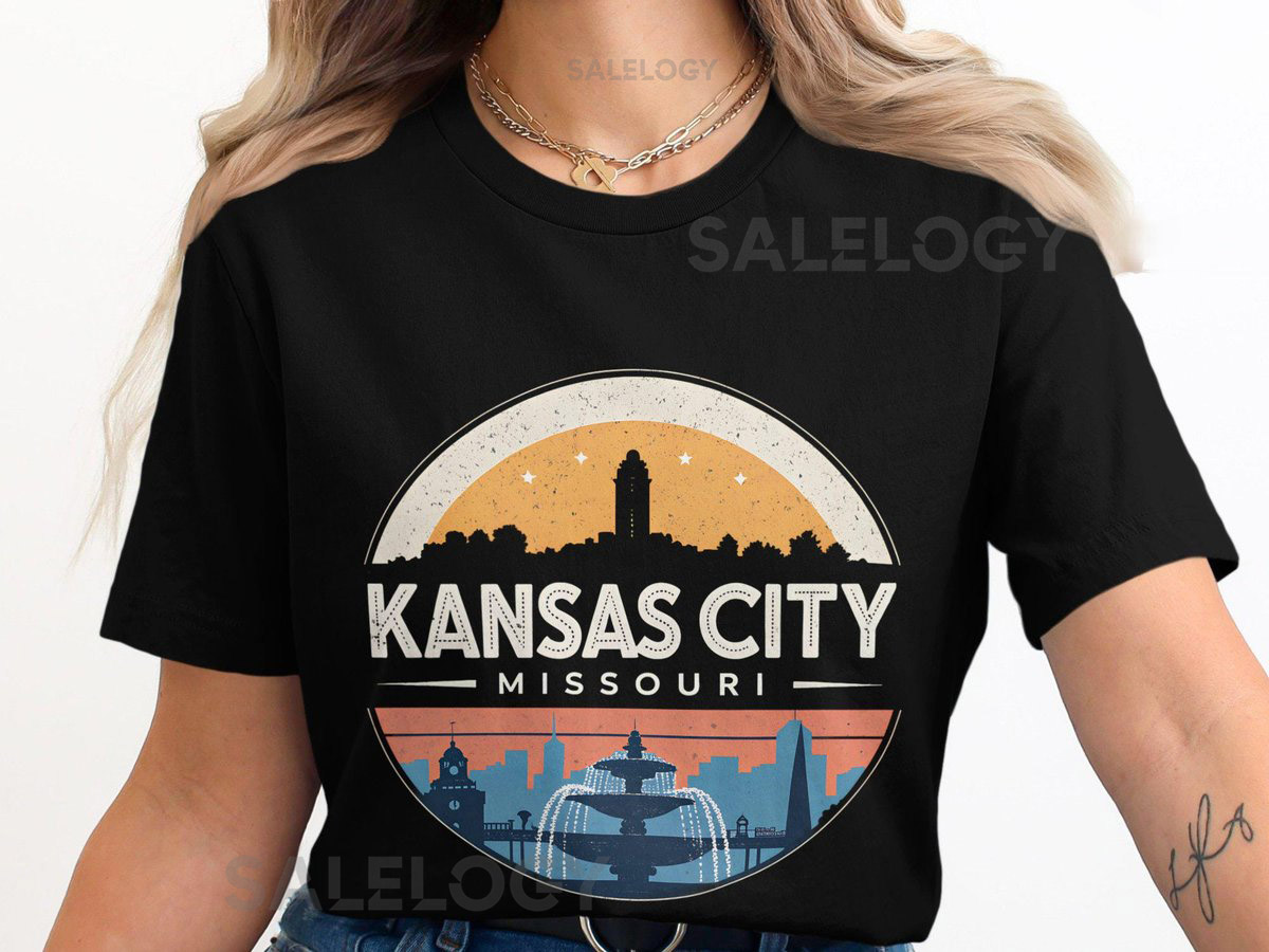 Kansas City Missouri T-Shirt Retro City Design Kansas City MO Tee Vintage Kansas City KC Skyline Shirt Cool Kansas City Top_393