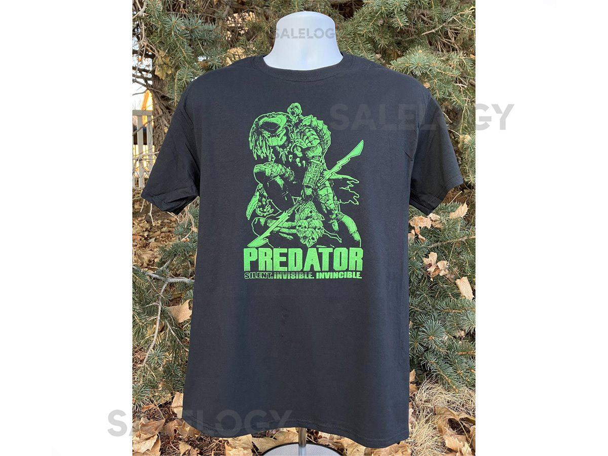 the PREDATOR movie t shirt screen printed all sizes yautja arnold schwarzenegger prey badlands_579
