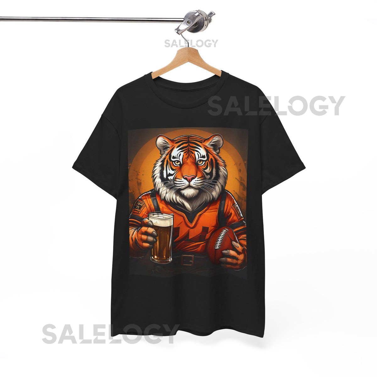 Cincinnati Bengal Tiger Beer Football Tee Game Day Shirt_480